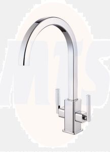 RAK Athens Modern Twin Lever Kitchen Sink Mxr RAKKIT008 Bathroomsuites