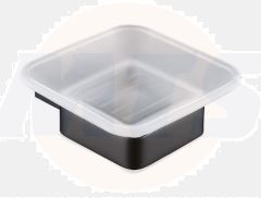 RAK Moon Soap Dish In Black RAKMOO9905B Bathroomsuites
