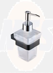 RAK Moon Soap Dispenser In Black RAKMOO9907B Bathroomsuites