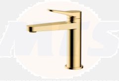 RAK Petit Round Standard Bsn Mxr In Brush Gold RAKPER3001G Bathroomsuites