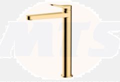 RAK Petit Round Tall Bsn Mxr In Brush Gold RAKPER3003G Bathroomsuites