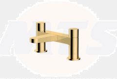 RAK Petit Round Deck Bath Filler In Brush Gold RAKPER3004G Bathroomsuites