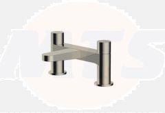 RAK Petit Round Deck Bath Filler In Brushed Nickel RAKPER3004N Bathroomsuites