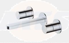 RAK Petit Round Wm 3 Hole Bsn Mxr In Cp RAKPER3010C Bathroomsuites