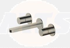 RAK Petit Round Wm 3 Hole Bsn Mxr Brushed Nickel RAKPER3010N Bathroomsuites