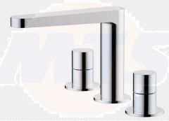 RAK Petit Round Dm 3 Hole Bsn Mxr Cp RAKPER3011C Bathroomsuites