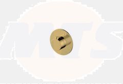 RAK Petit Round Conc Therm Valve Brush Gold RAKPER3024G Bathroomsuites