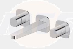 RAK Petit Sq Wm 3 Hole Bsn Mxr In Cp RAKPES3010C Bathroomsuites