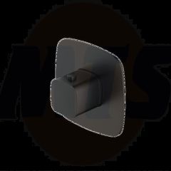 RAK Petit Sq Conc Therm Valve Matt Black RAKPES3024B Bathroomsuites