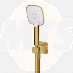RAK Petit Sq Wm Shwr Set In Brush Gold RAKPES4005G Bathroomsuites
