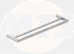 RAK Petit Sq 60Cm Double Towel Bar In Cp RAKPES9912-60C Bathroomsuites