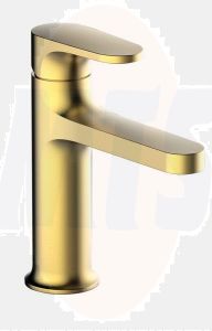 RAK Portofino Standard Bsn Mxr In Brushed Gold RAKPOR3001G Bathroomsuites