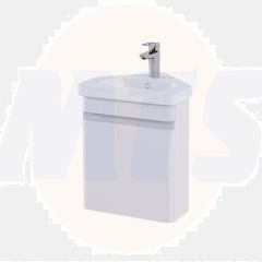 RAK Resort 450 Corner Bsn Unit In Matt White RAKRSTWBC45600 Bathroomsuites