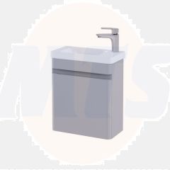 RAK Resort 450 Cloakroom Bsn Unit In Matt Stone RAKRSTWBU45601 Bathroomsuites