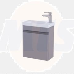 RAK Resort 450 Cloakroom Bsn Unit In Matt Mushroom RAKRSTWBU45602 Bathroomsuites