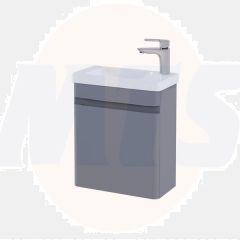 RAK Resort 450 Cloakroom Bsn Unit In Matt Grey RAKRSTWBU45603 Bathroomsuites