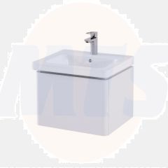 RAK Resort 500 Single Draw Bsn Unit In Matt White RAKRSTWBU50600 Bathroomsuites