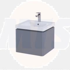 RAK Resort 550 Single Draw Bsn Unit In Matt Grey RAKRSTWBU55603 Bathroomsuites