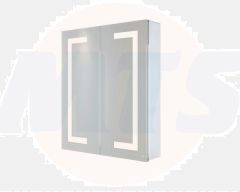 RAK Sagittarius 600X700 Led Illu Mirror Cabinet RAKSAG5002 Bathroomsuites