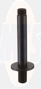 RAK 250Mm Brass Ceiling Arm Round In Black RAKSHW0004B Bathroomsuites