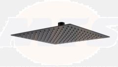 RAK 250Mm Ultra Slim Shwr Head Sq In Black RAKSHW1004B Bathroomsuites
