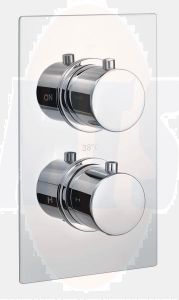 Round Single Outlet 2 Handle Therm Conc Shwr Valve RAKSHW3201R Bathroomsuites