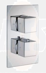 Sq Single Outlet 2Handle Therm Conc Shwr Valve RAKSHW3201S Bathroomsuites