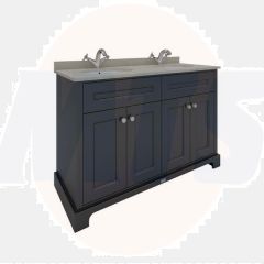 RAK Washington 1200Mm Double Bsn Unit In Black RAKWBU120504 Bathroomsuites