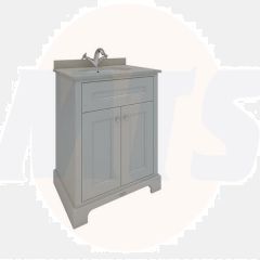 RAK Washington 600Mm Bsn Unit In Greige RAKWBU60505 Bathroomsuites