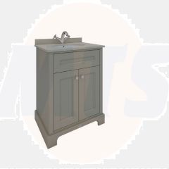 RAK Washington 600Mm Bsn Unit In Cappucino RAKWBU60514 Bathroomsuites