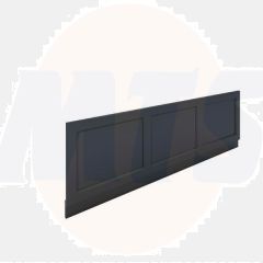 RAK Washington 1700 Bath Front Panel In Black RAKWFP170504 Bathroomsuites