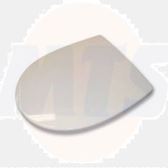 Twyford Refresh RE7815 toilet seat with cover and hinges White/Stainless Steel B87523