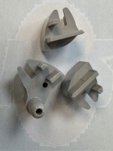 Replacement Grey plastic shower hinges