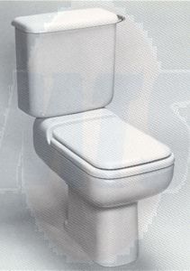 Replacement Ideal Standard Michelangelo Toilet Seat and cover with Hinges White Replica