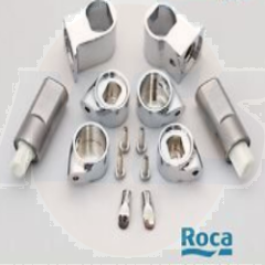 ROCA GIRALDA SENSO HALL SOFT CLOSE TOILET SEAT HINGE SET ONLY CHROME HINGES AI0003200R