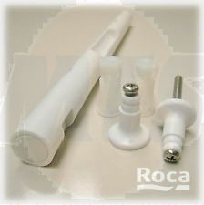 ROCA OLD DAMA CONCEALED TOP FIXING TOILET SEAT BAR HINGE SET ONLY WHITE HINGES ROCA TOILET SEAT SPARES