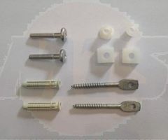 Mounting kit AV0007600R / A527003010 for Roca standing bowls and bidets
 
Type: assembly kit
Material: plastic and metal
Purpose: for bowls and bidets

Element A:

Length [mm]: 40
Dimension A [mm]: 28
Dimension B [mm]: 12
