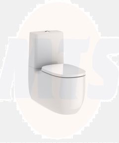 Roca Beyond Back to wall vitreous china close-coupled Rimless WC with dual outlet  A3420B9000