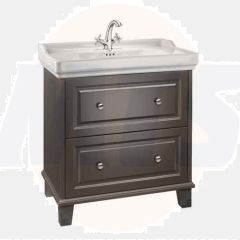 Roca  Carmen Vanity 800mm base unit with 2 soft-close drawers - anthracite satin  A857135417