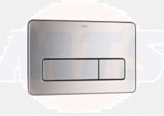Roca In-Wall PL3 DUAL - Vandal-proof stainless steel dual flush operating plate for concealed cistern A890097004