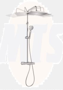 Roca Rectangular Even-T Silver Shower Mixer  A5A2080C00 Chrome