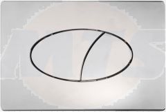 Roper Rhodes Ellipse Dual Flush Plate Button Chrome for TR9001 TR9002 TR9009