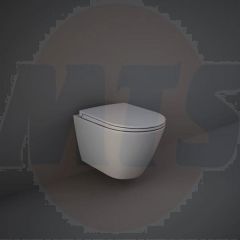 RAK Feeling Rimless Wh Pan In Matt Grey RST23503A Bathroomsuites