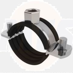 Rubber Lined Pipe Clamps-Rubber Lined-33-37mm rubber lined 19300044