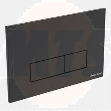 Armitage Shanks S0857A6 Oleas P2 Pnuematic Dual Flush Plate Black