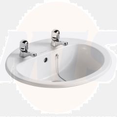 A/Shks S248801 Orbit 55cm 2TH Countertop Basin
