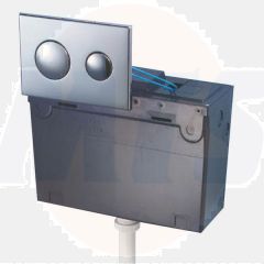 Ideal Standard  Conceala 2 cistern delay fill 4.5/3 or 4/2.6 litre dual flush valve bottom supply and internal overflow, no flushplate  S363667