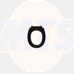 Armitage Shanks Contour 21 Small Toilet Seat with Fixings  No Cover Black  S405766