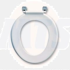 Toilet seat Armitage Shanks Toilet Bakasan toilet seat  with stainless steel rod and chrome plated pillar hinges S406601