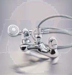 Armitage Shanks S7659AA  Sandringham STD dual control two taphole standard bath shower mixer complete with shower kit - chrome handles OUT OF STOCK